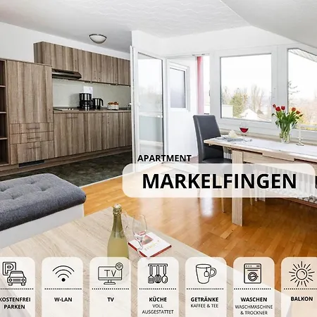 Markelfingen: Spacious Lakeside Retreat With Dual Balconies Apartment *