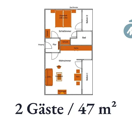 Markelfingen: Spacious Lakeside Retreat With Dual Balconies Apartment *