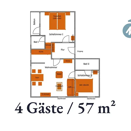 Markelfingen: Spacious Lakeside Retreat With Dual Balconies *